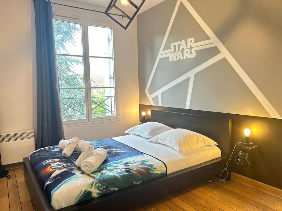 Once Upon A Time - 7Min From Disneyland - Free Private Parking - Self Checkin - Balcony - Barbecue Magny-le-Hongre Bagian luar foto
